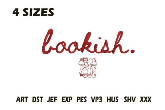 Bookish: A Playful Embroidery Design for Personalized Gifts