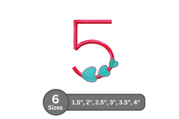 Candy Heart Number -5: A Sweet Spot for Craft Fair Embroidery Sellers