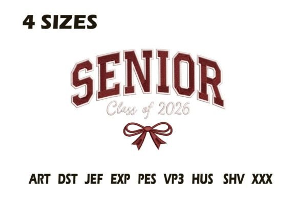 Senior Class of 2026 Bow Embroidery: A Playful Touch for Seasonal Goods