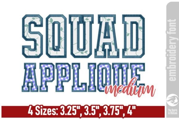 Squad Varsity Applique Font – Medium: A Designer’s Review for Personalized Gifts