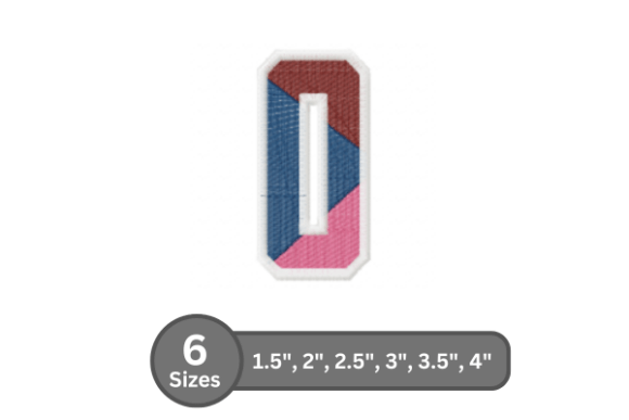 Street Varsity Number - 0: A Stylish Embroidery Pick for Boutique Apparel