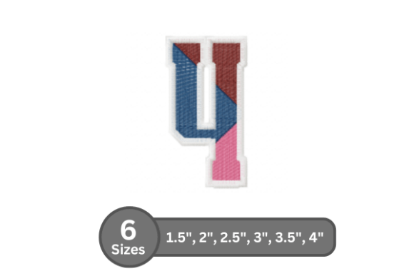 Street Varsity Number -4: A Seasonal Embroidery Staple for Holiday and School Projects